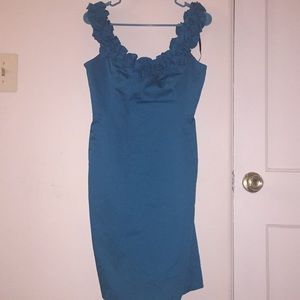 Blue sheath dress